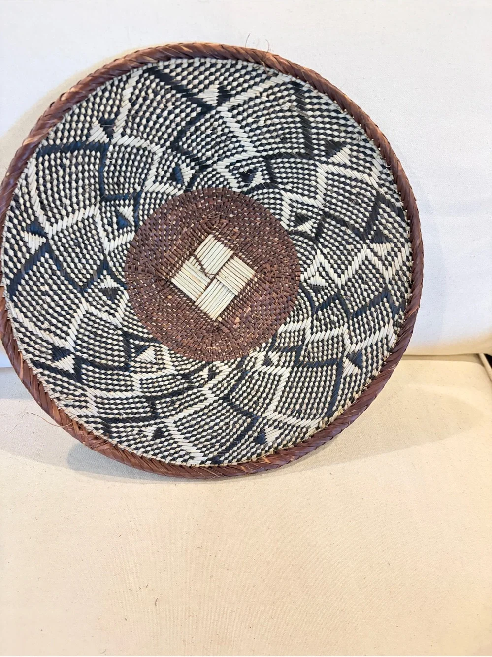 NEW Africa Woven Basket. Made by the Binga people of Zambia/Zimbabwe